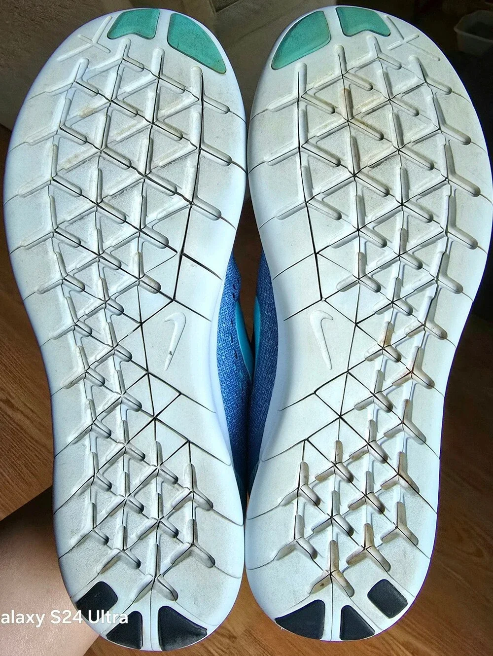Sz 8 Women's NIKE FREE RN Blue Running Training Shoes